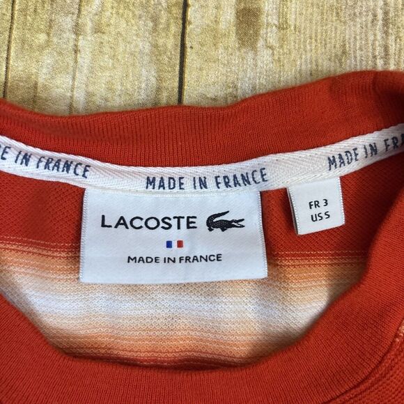Lacoste Crewneck Ombre T Shirt Mens Size 3 Small - Picture 9 of 12